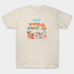 Dogs Happy Christmas T-Shirt